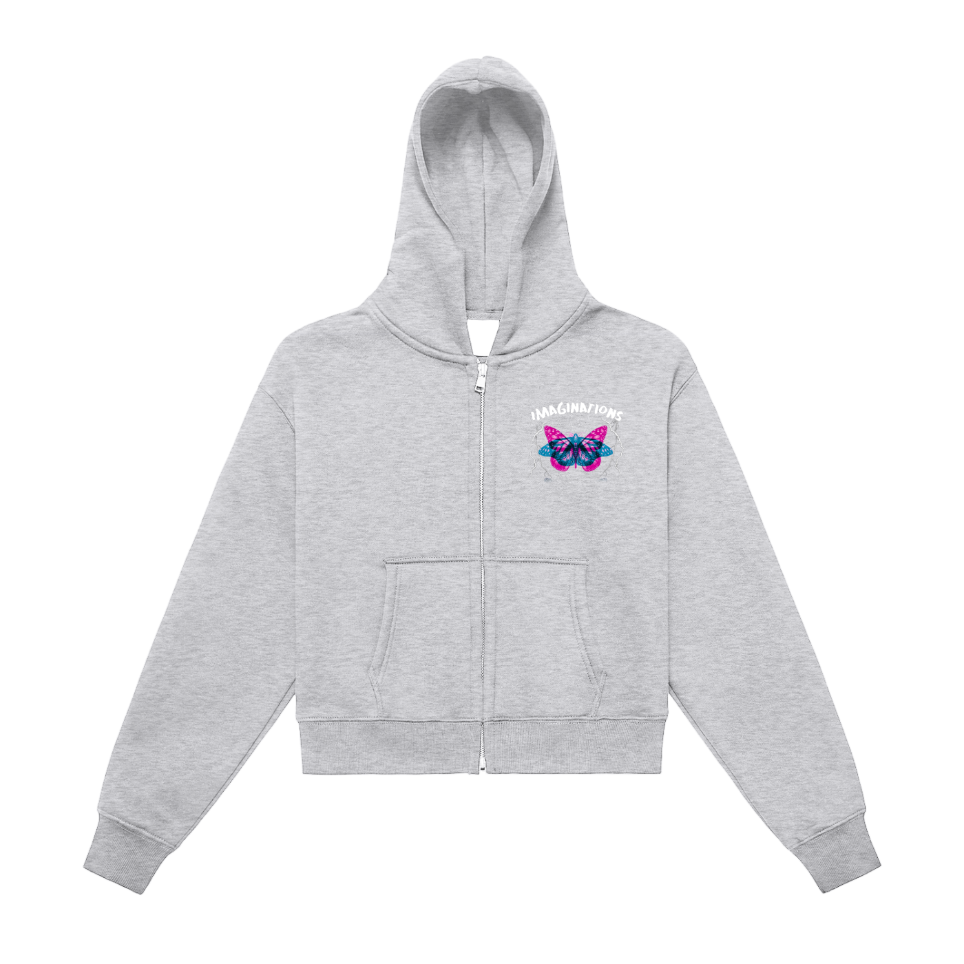 Evolve Fleeced Zip-Up Cropped Hoodie