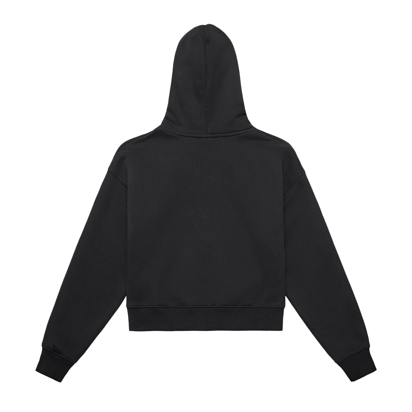 Rose Fleeced Zip-Up Cropped Hoodie