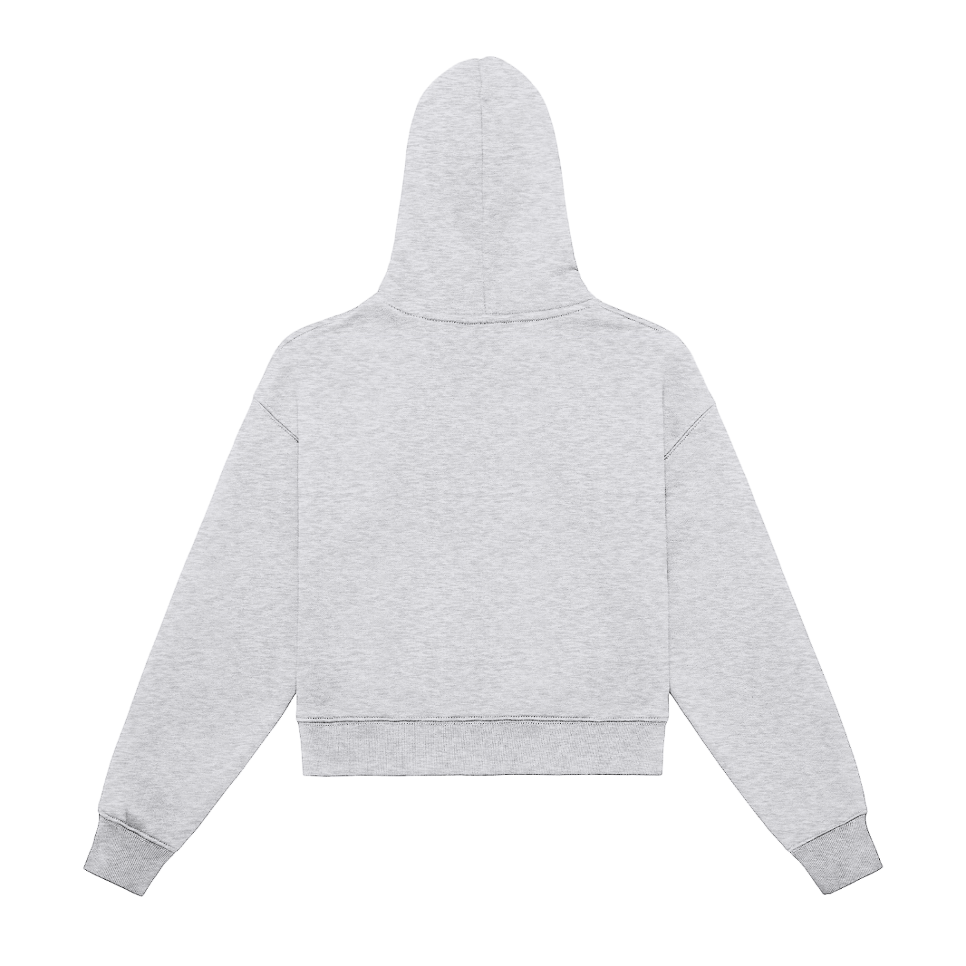 Rose Fleeced Zip-Up Cropped Hoodie
