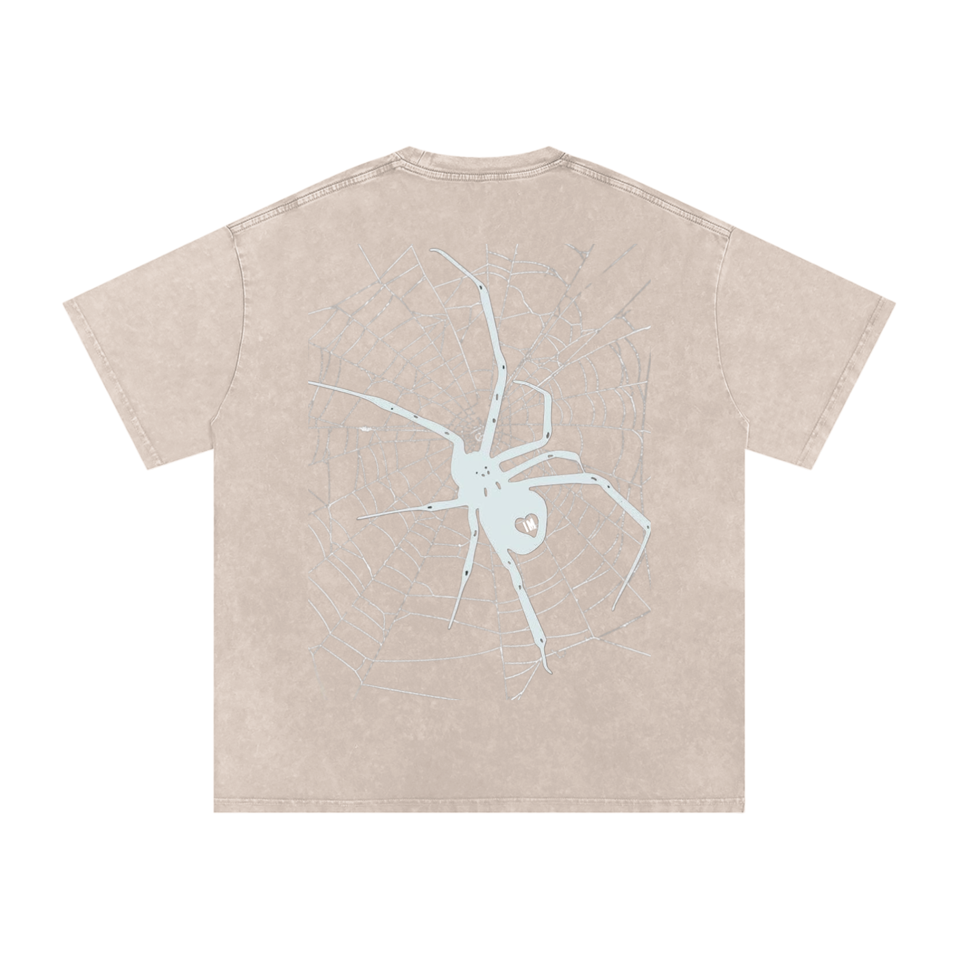 Spider Acid Wash Oversize T-Shirt