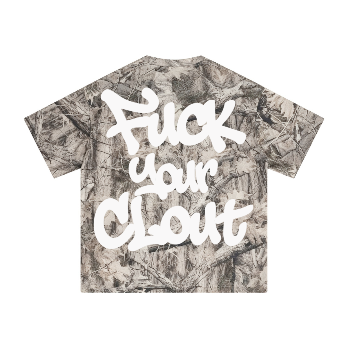 240GSM Unisex Loose-Fit Camouflage T-shirt Branch Camouflage