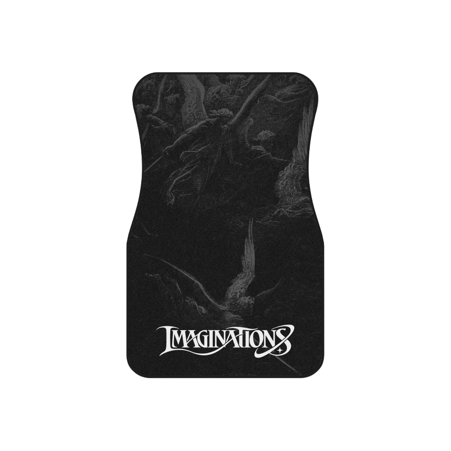 black gothic car mats