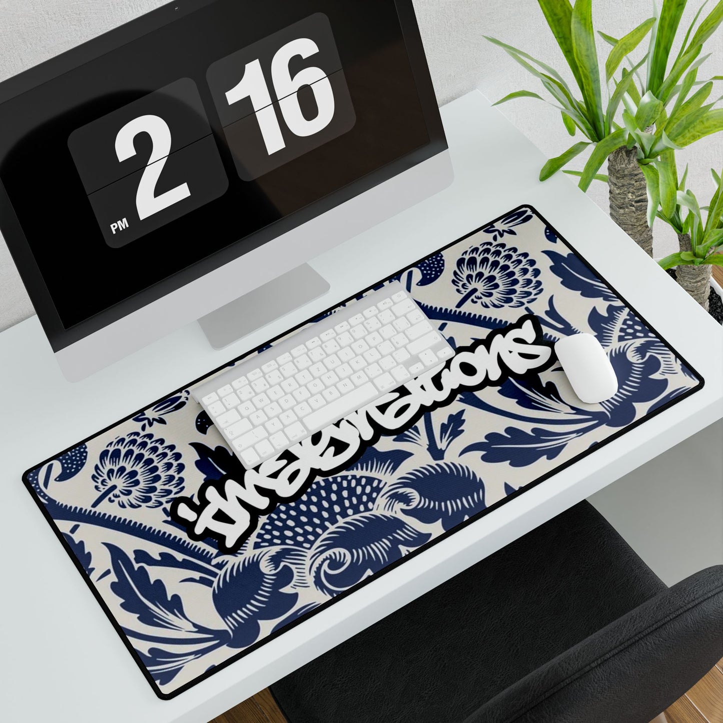 Graffiti Floral Desk Mat