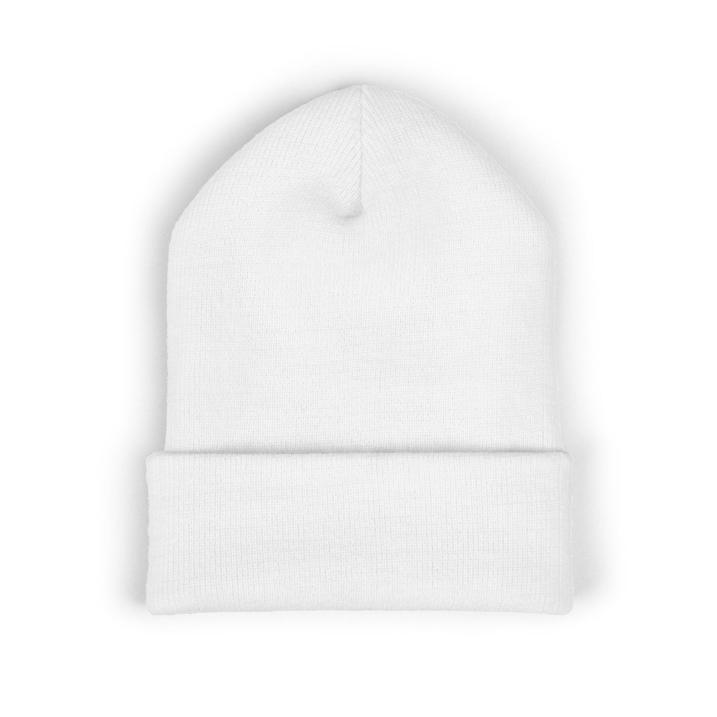 Black Metal Beanie White