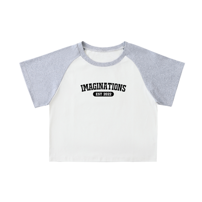 University Sleeve Crop Top