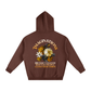Flower Oversize Fleeced Hoodie