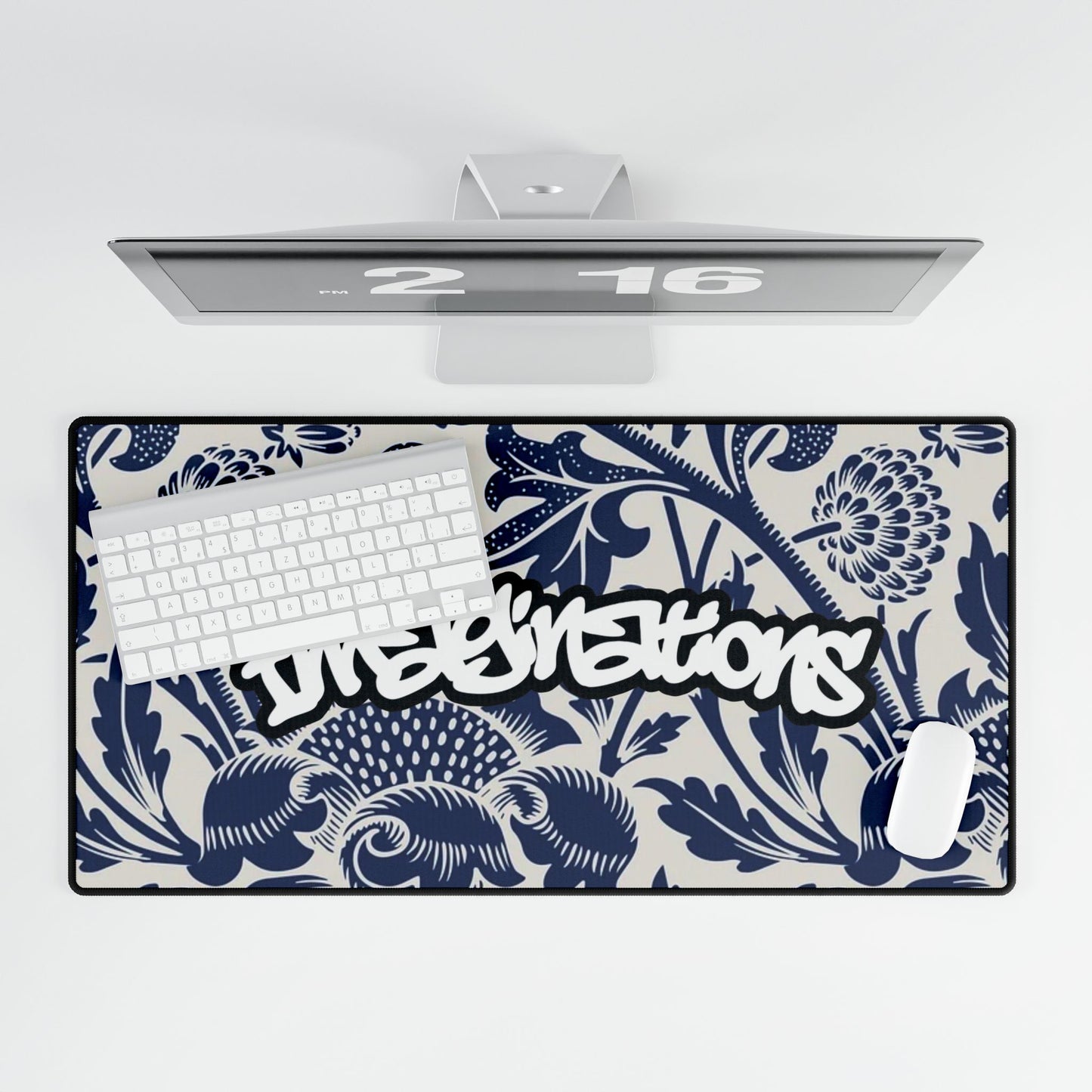 Graffiti Floral Desk Mat