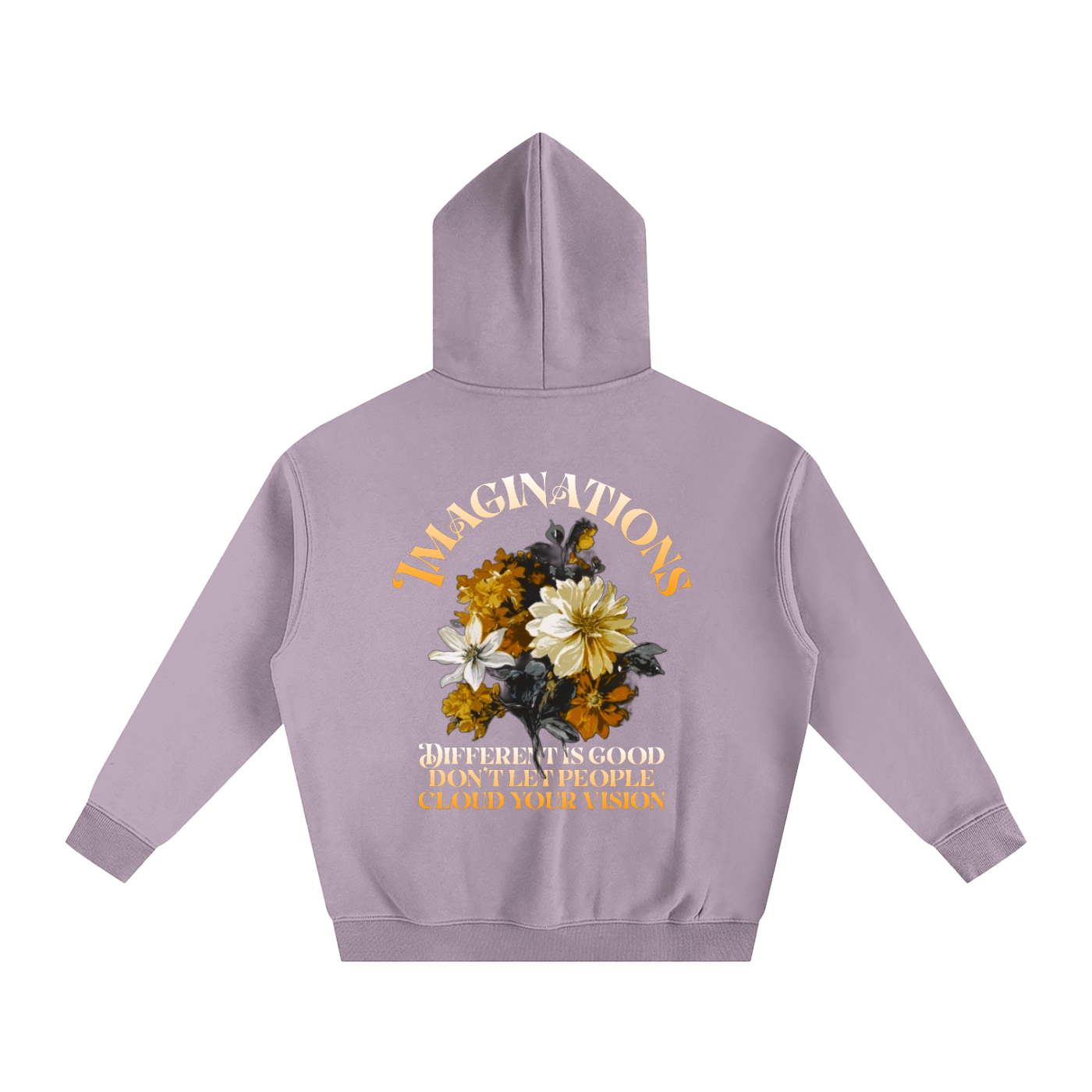 Flower Oversize Fleeced Hoodie