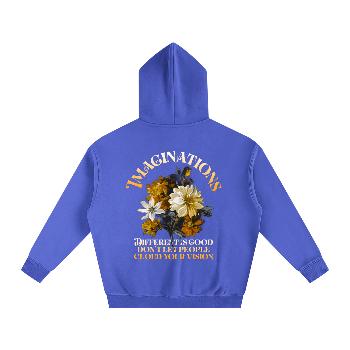 Flower Oversize Fleeced Hoodie