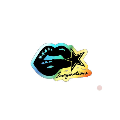 Lips Holographic Die-Cut Sticker