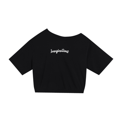 Shoulder Oversized Cotton T-Shirt