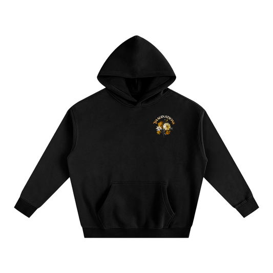 Flower Oversize Fleeced Hoodie