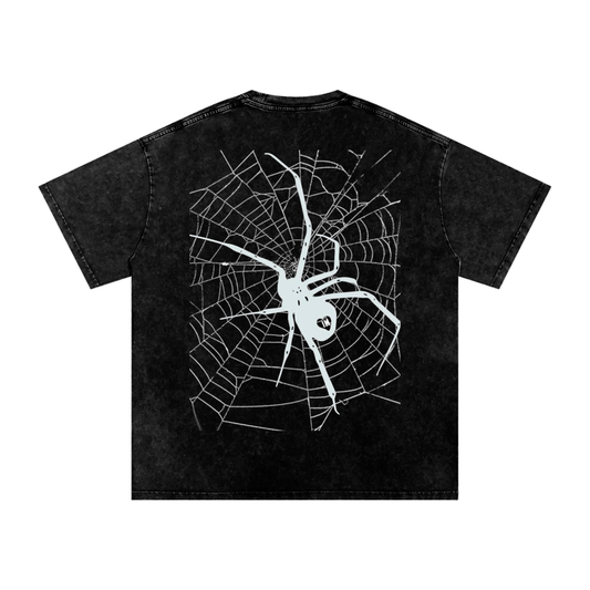 Spider Acid Wash Oversize T-Shirt