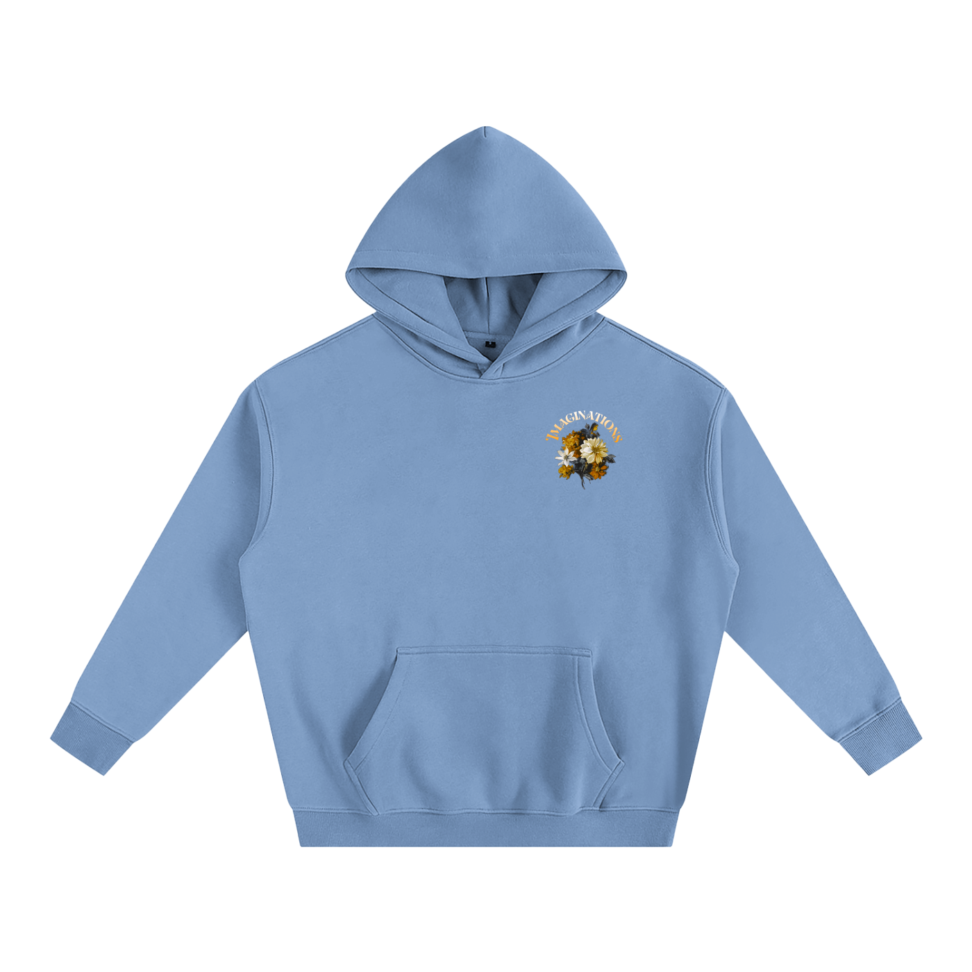 Flower Oversize Fleeced Hoodie