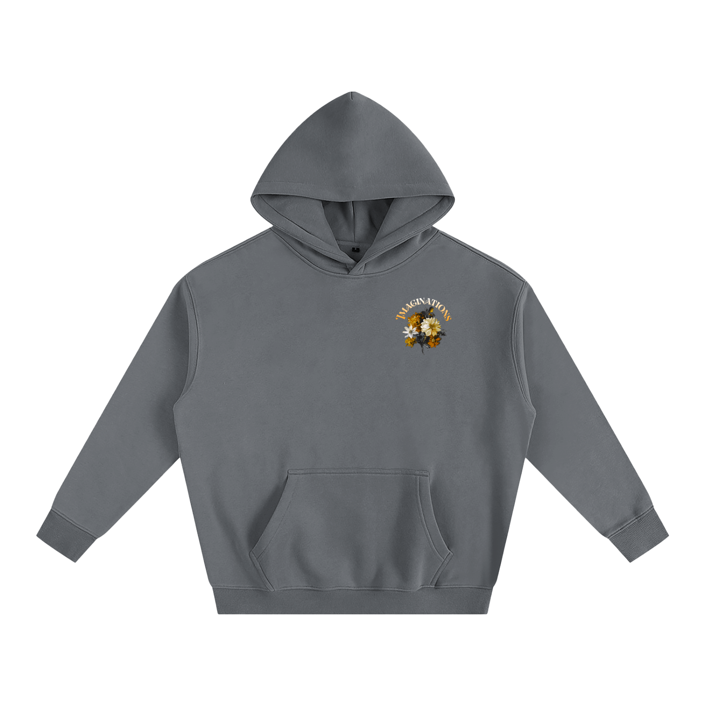 Flower Oversize Fleeced Hoodie