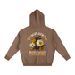 Flower Oversize Fleeced Hoodie