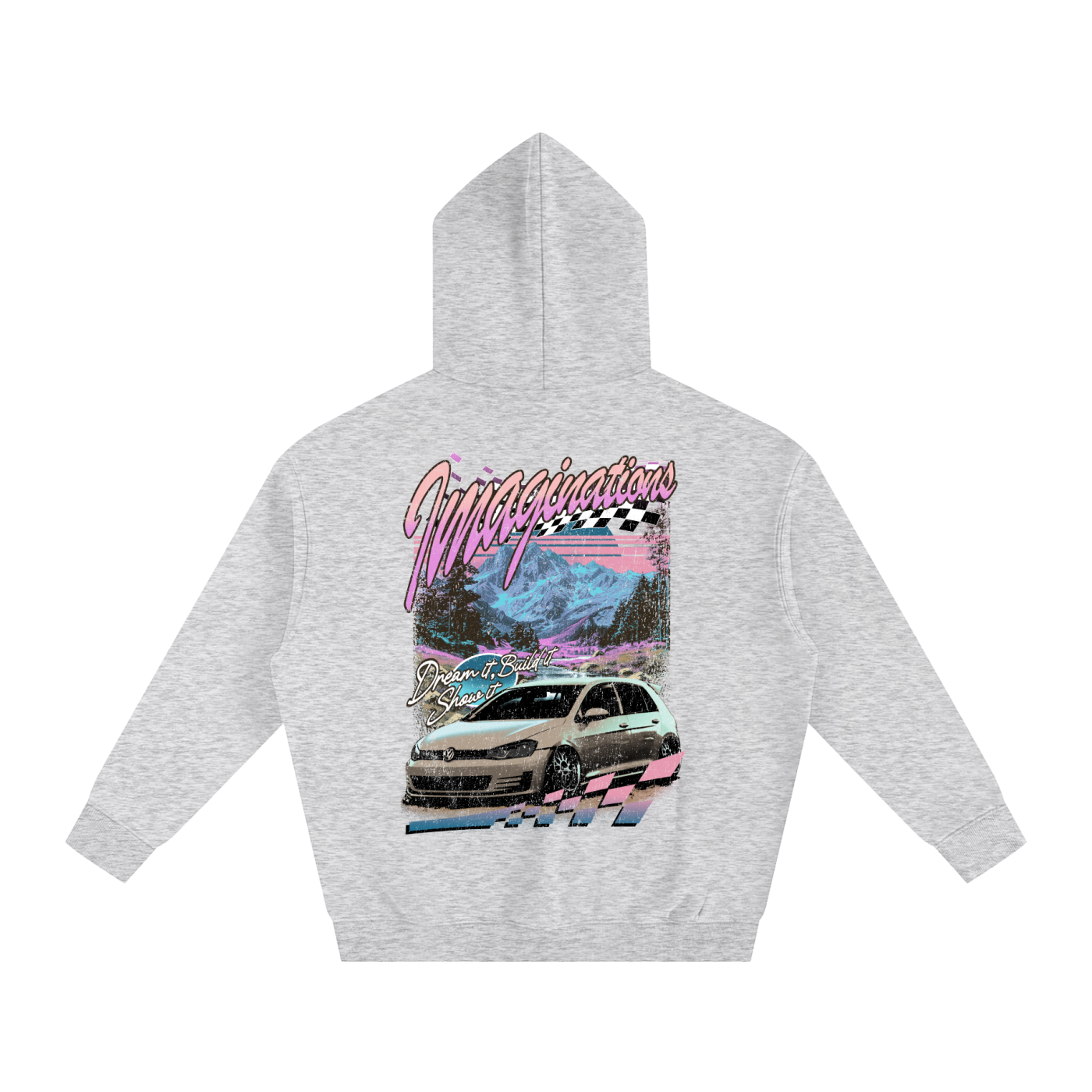 Retro Oversize Fleeced Hoodie