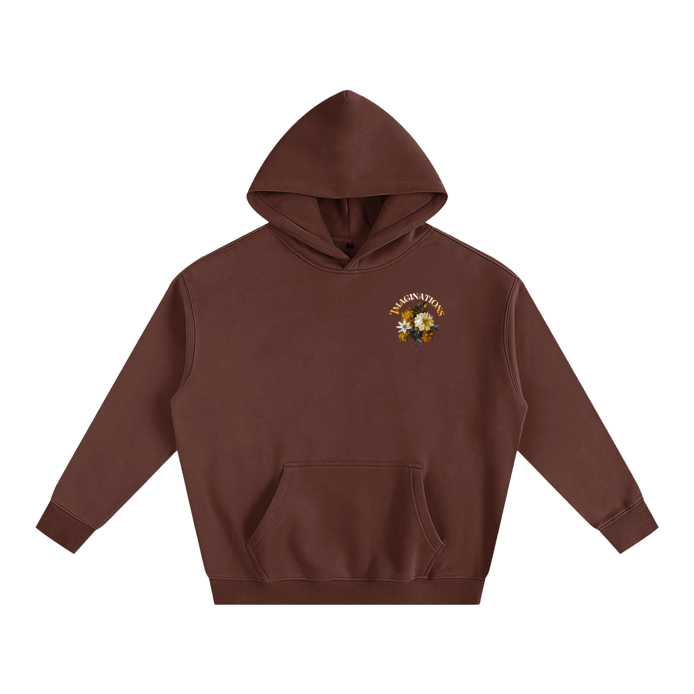 Flower Oversize Fleeced Hoodie