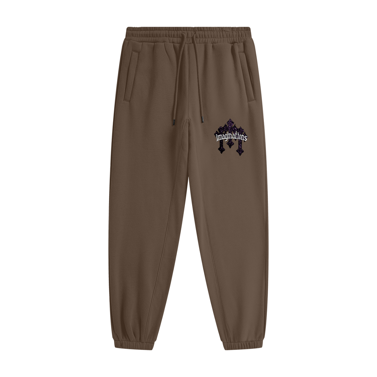 Purple cross Heavyweight Fleece Joggers