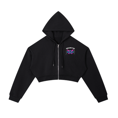 Evolve Cropped Zip-Up Hoodie