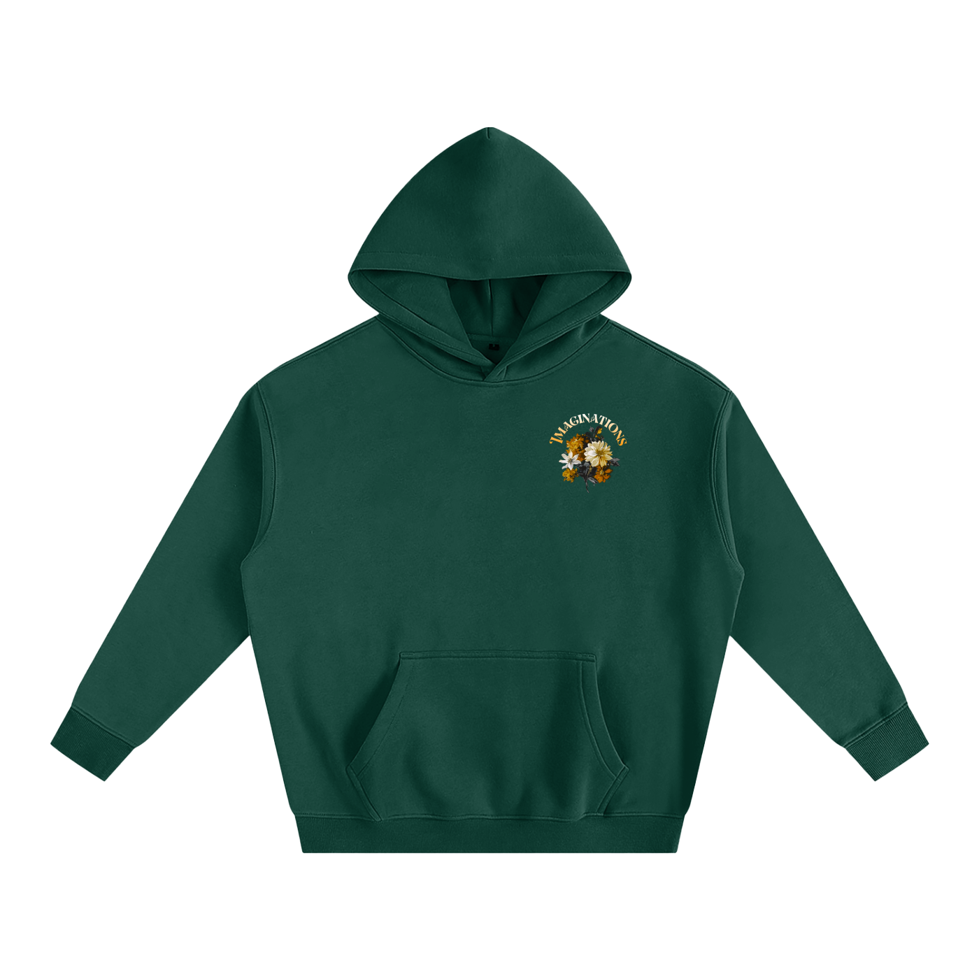 Flower Oversize Fleeced Hoodie
