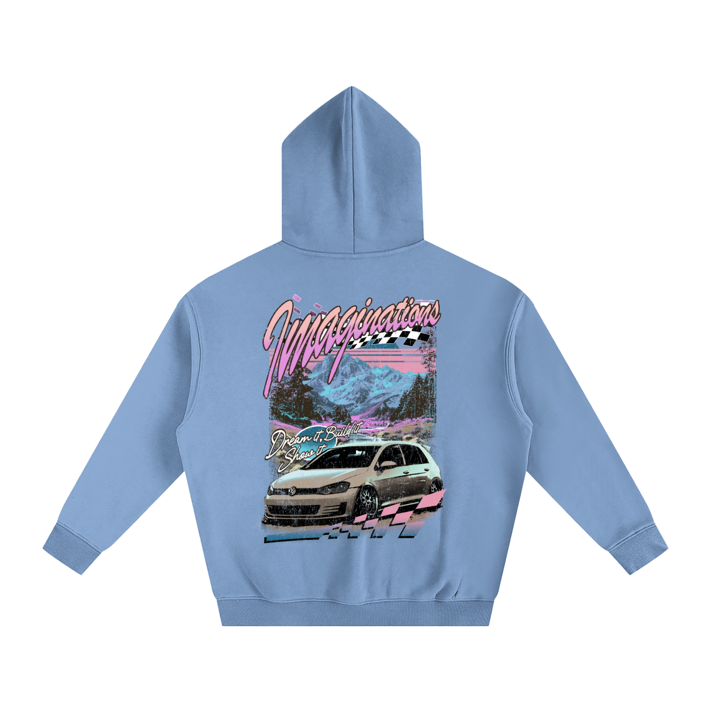 Retro Oversize Fleeced Hoodie