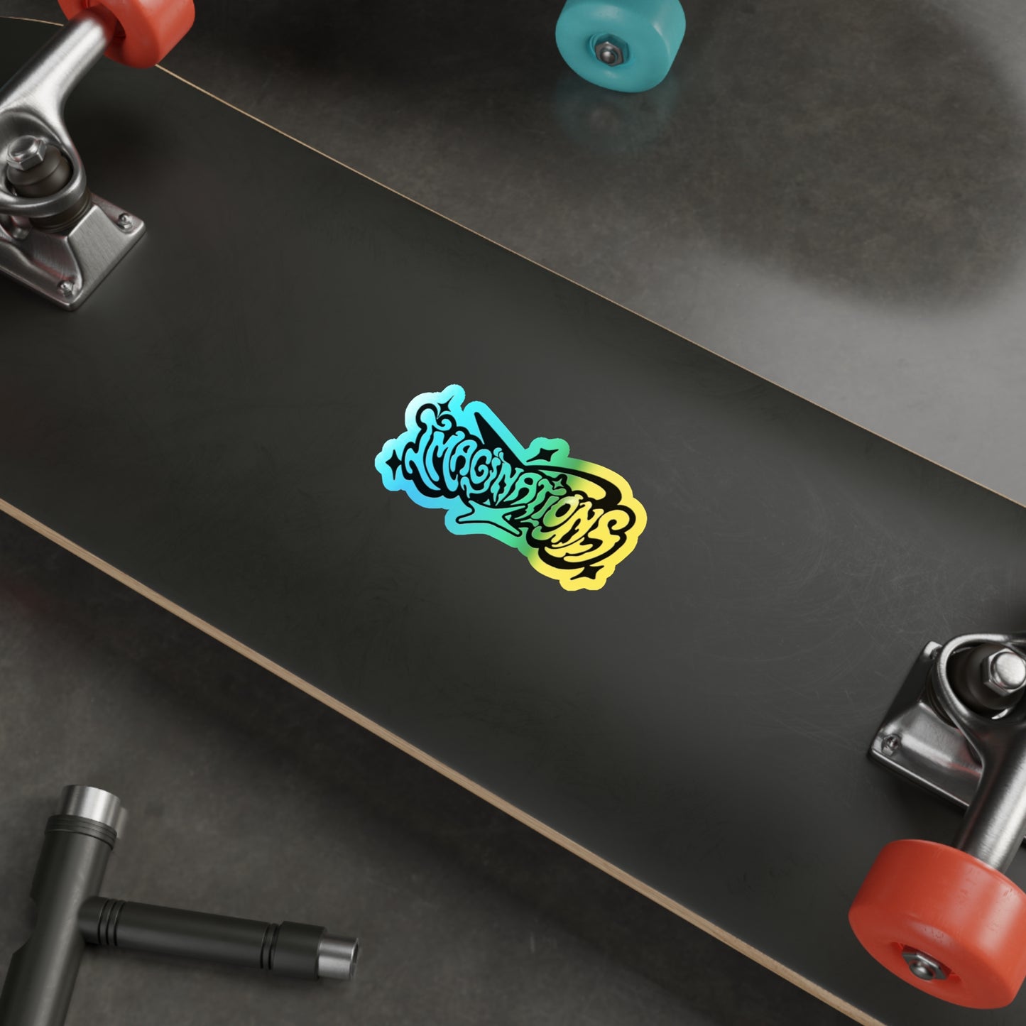 Graffiti Holographic Die-Cut Sticker