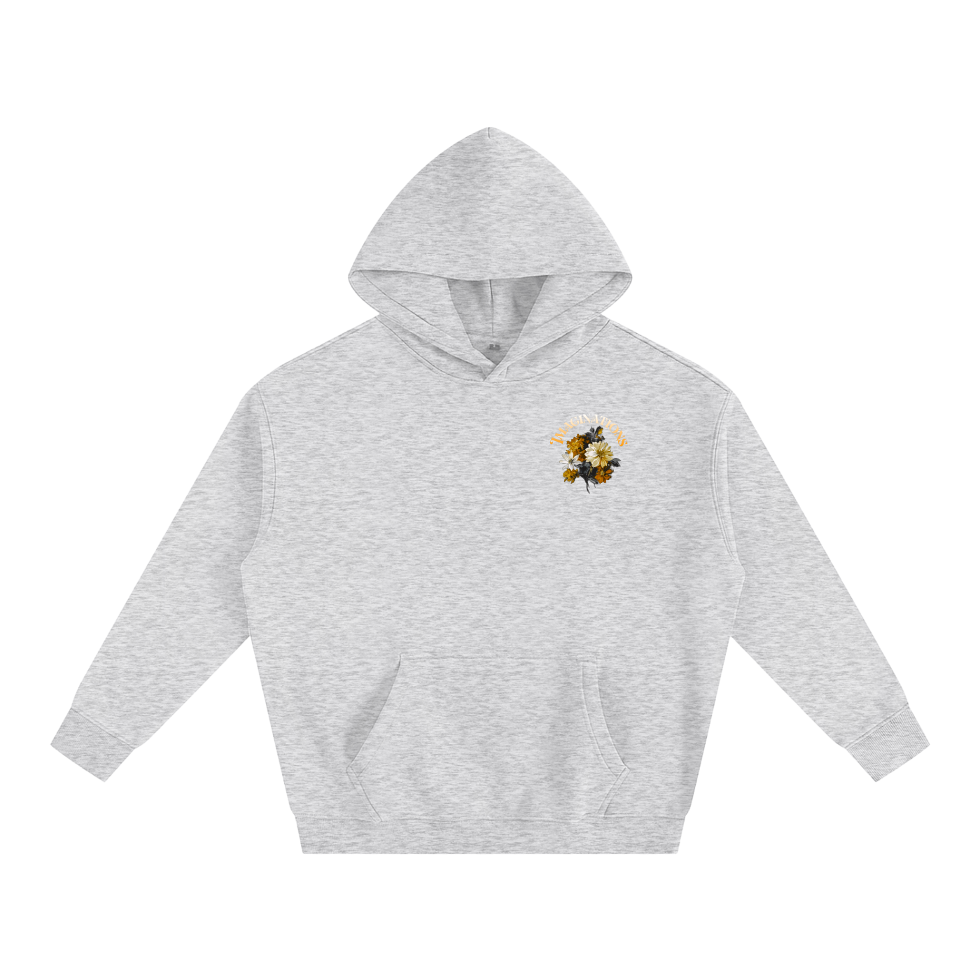 Flower Oversize Fleeced Hoodie