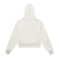 Rose Fleeced Zip-Up Cropped Hoodie