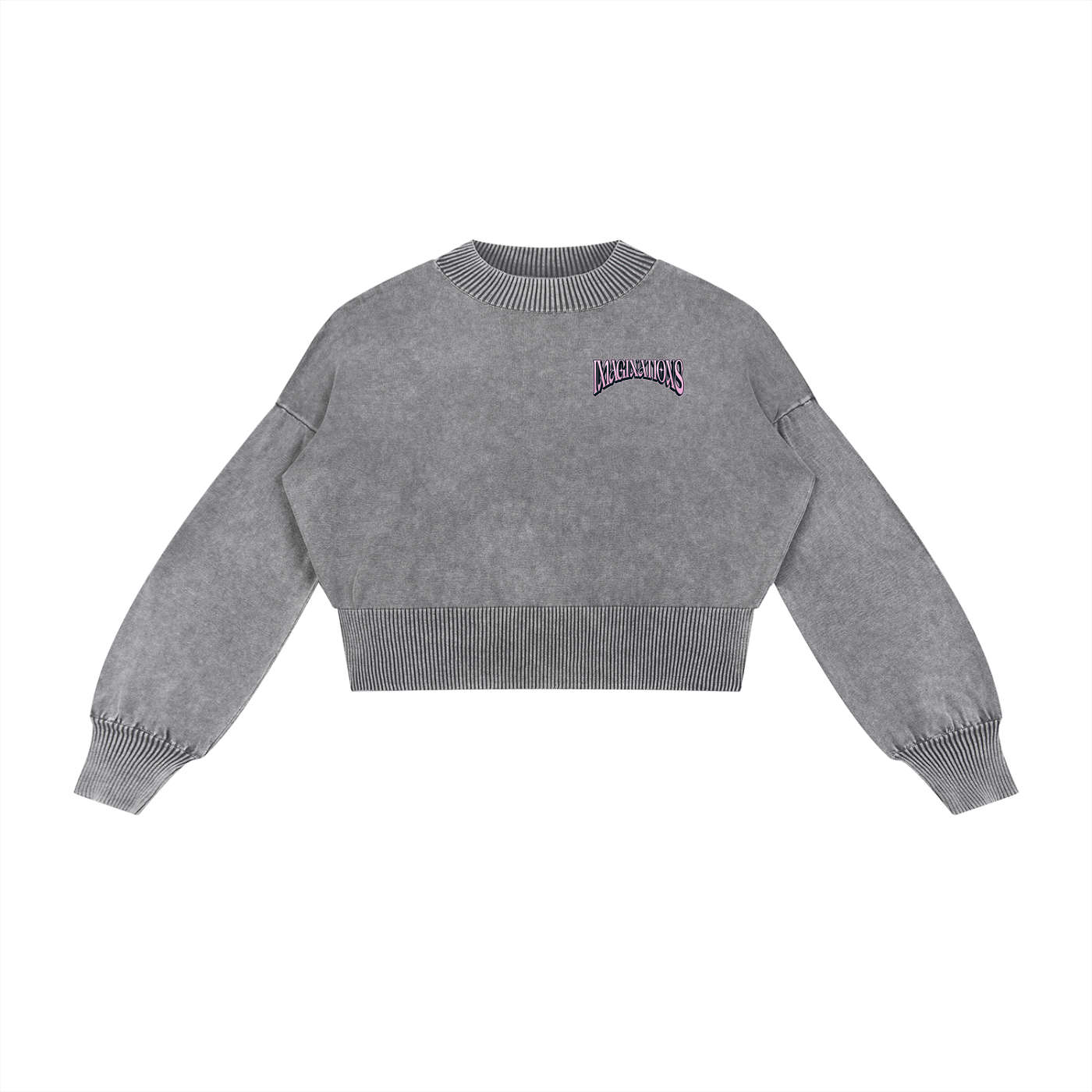 Balloon Sleeve Cropped Sweater