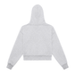 Rose Fleeced Zip-Up Cropped Hoodie