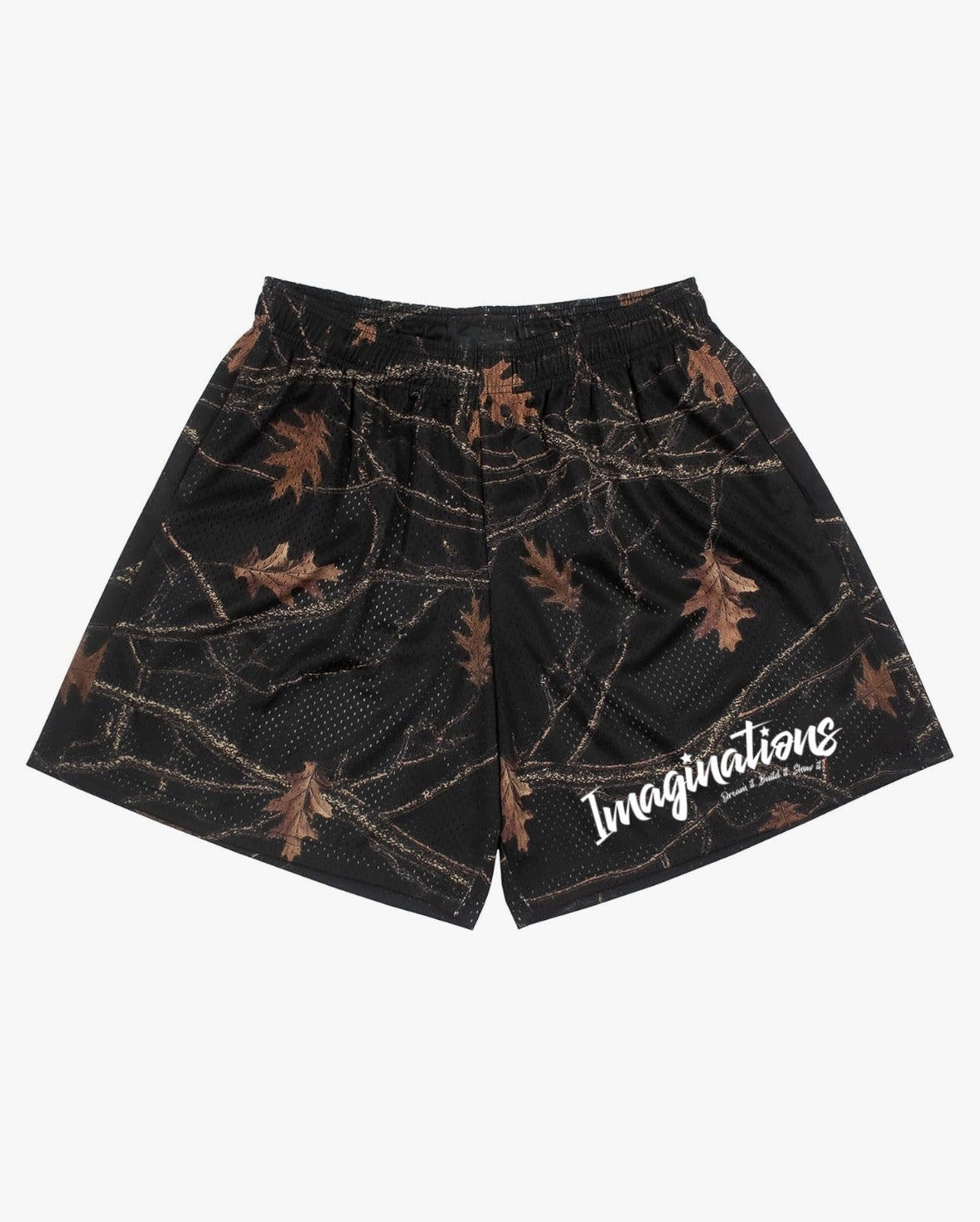 BLACK CAMO MESH SHORT