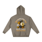 Flower Oversize Fleeced Hoodie