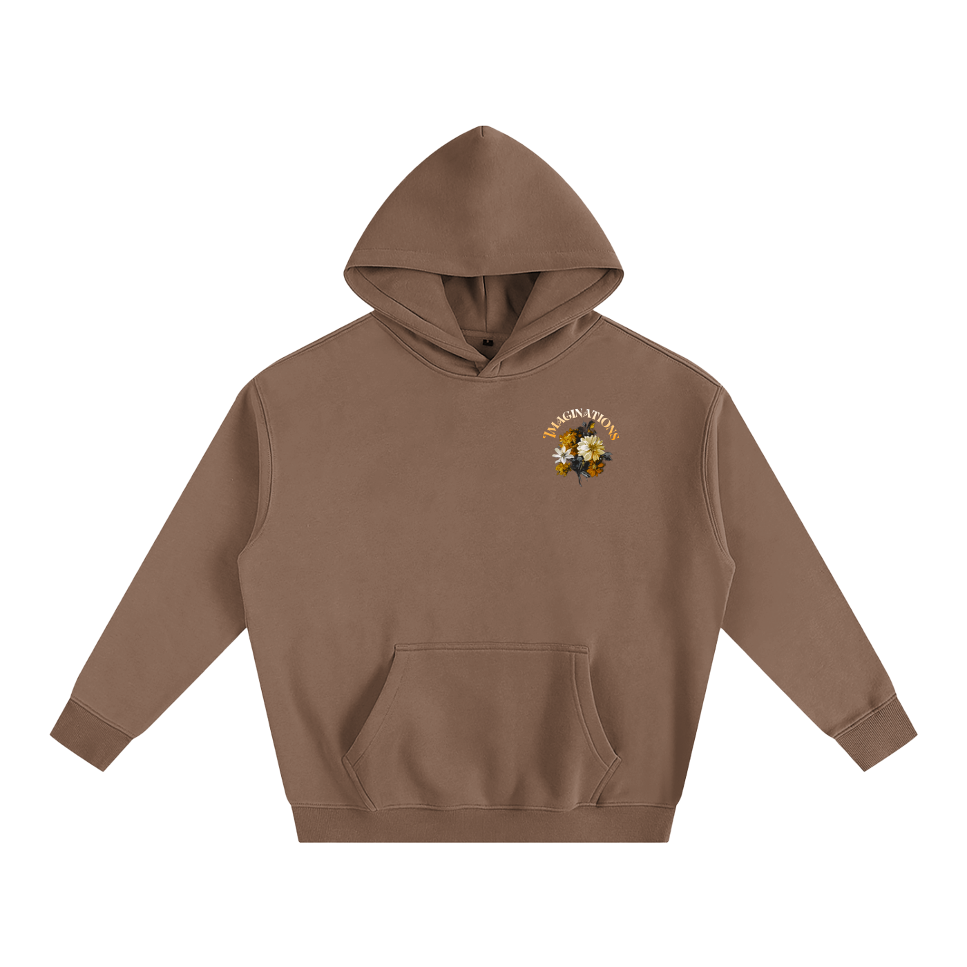 Flower Oversize Fleeced Hoodie