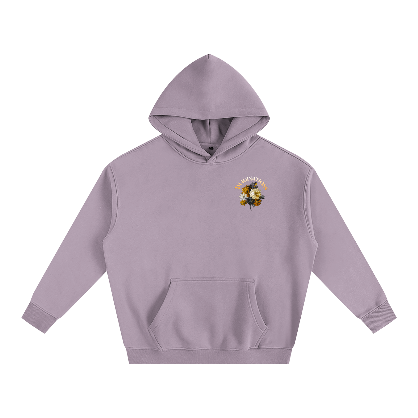 Flower Oversize Fleeced Hoodie