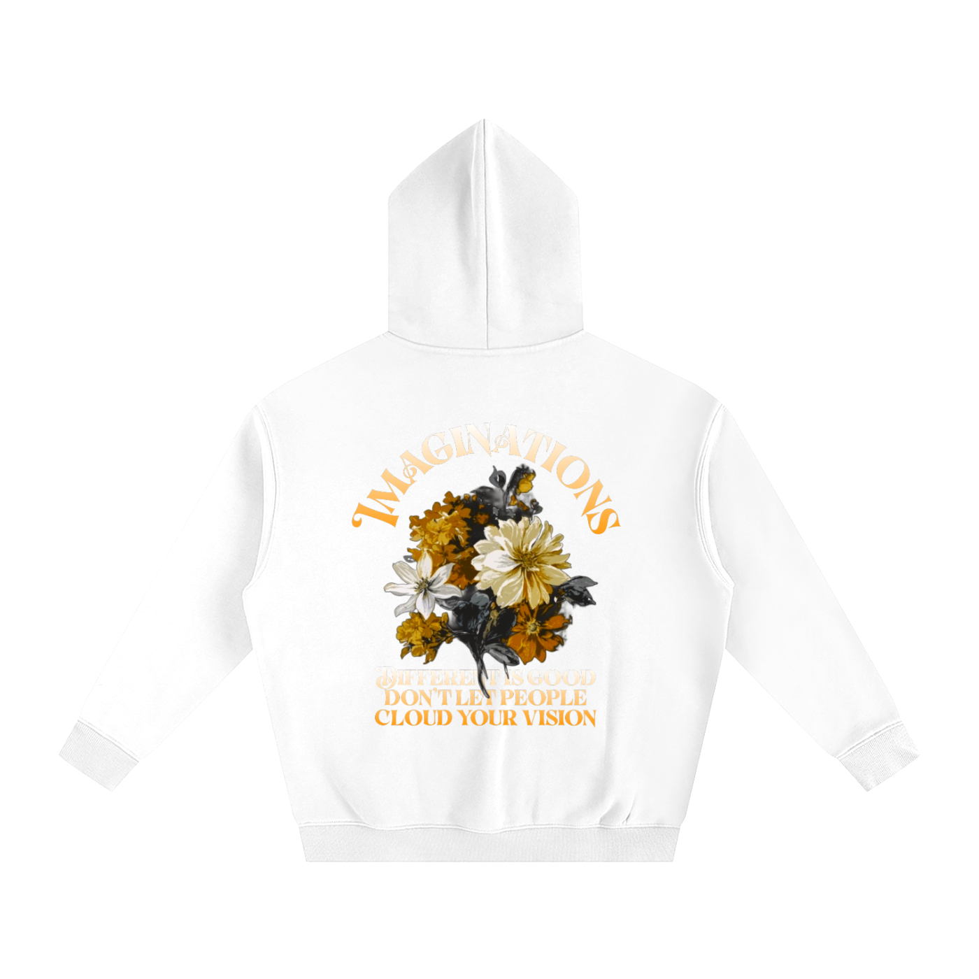 Flower Oversize Fleeced Hoodie