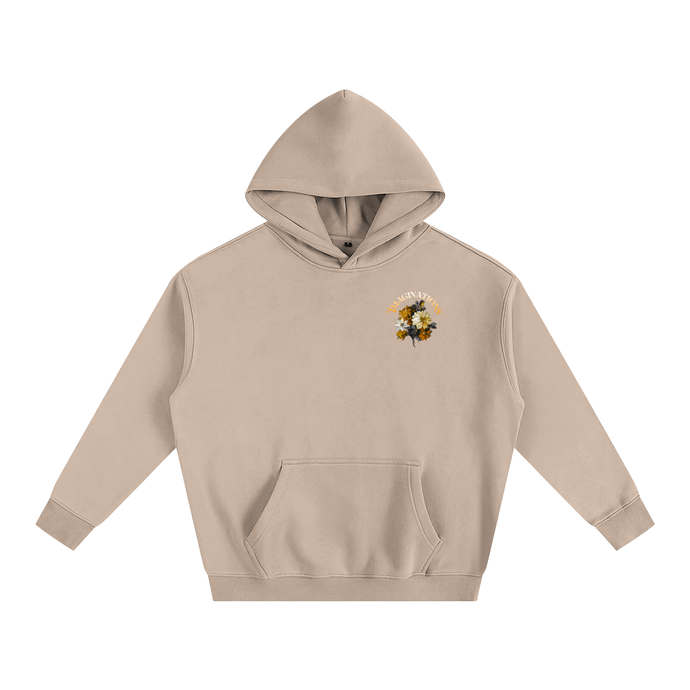 Flower Oversize Fleeced Hoodie