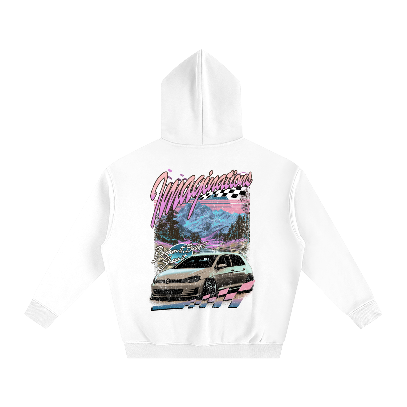 Retro Oversize Fleeced Hoodie