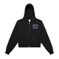 Evolve Fleeced Zip-Up Cropped Hoodie