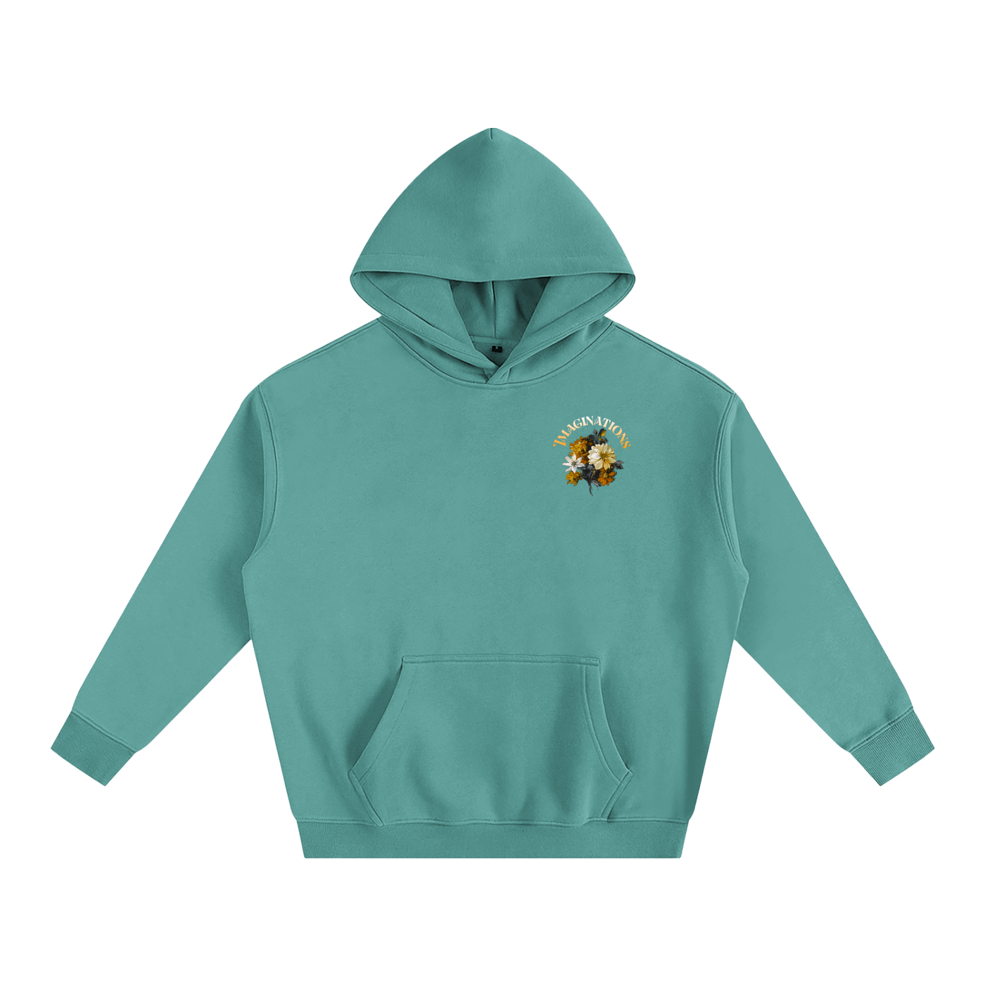 Flower Oversize Fleeced Hoodie