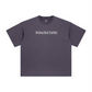 260GSM Unisex Heavyweight Re-Washed Distressed Crew Neck T-shirt Grape Purple