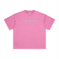260GSM Unisex Heavyweight Re-Washed Distressed Crew Neck T-shirt Pink