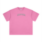 260GSM Unisex Heavyweight Re-Washed Distressed Crew Neck T-shirt Pink