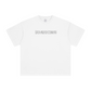 260GSM Unisex Heavyweight Re-Washed Distressed Crew Neck T-shirt White