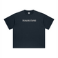 260GSM Unisex Heavyweight Re-Washed Distressed Crew Neck T-shirt Royal Blue