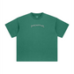 260GSM Unisex Heavyweight Re-Washed Distressed Crew Neck T-shirt Green