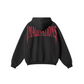 345GSM Men's Solid Color Pullover Hoodie Black