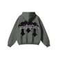 345GSM Men's Solid Color Pullover Hoodie Dark Gray