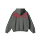 345GSM Men's Solid Color Pullover Hoodie Dark Gray