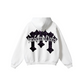 345GSM Men's Solid Color Pullover Hoodie White